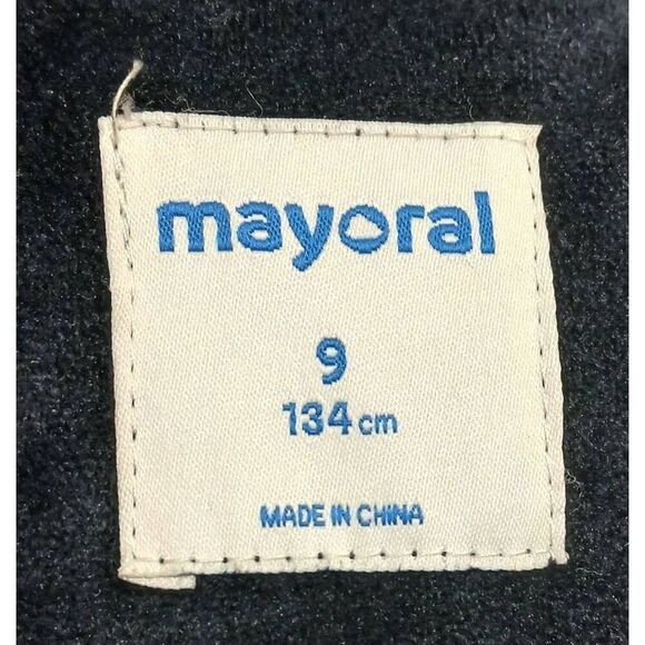 Mayoral girls kids size 9 navy blue puffer jacket outerwear - Picture 5 of 7